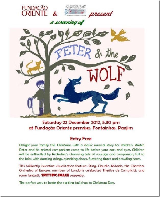 Event: Screening of Peter and the Wolf